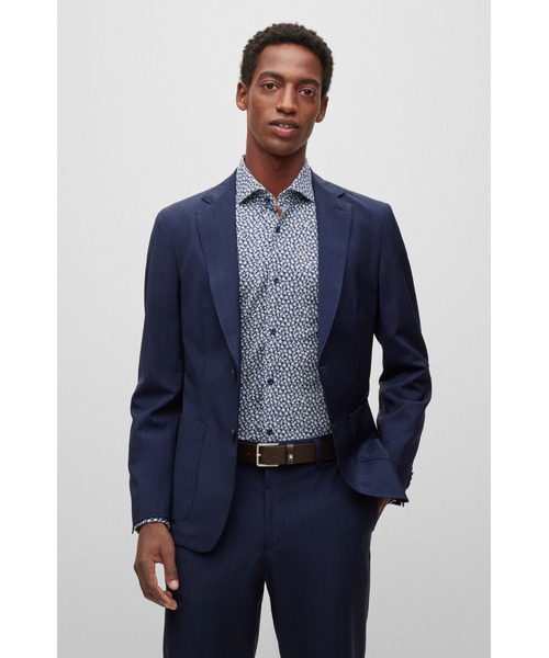BOSS（HUGO BOSS） ベルト シグネチャーストライプバックル イタリアン