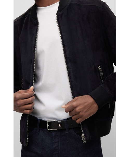 BOSS（HUGO BOSS） ベルト シグネチャーストライプバックル イタリアン