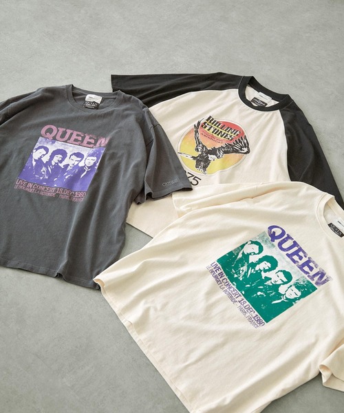 tシャツ Tシャツ メンズ 「Queen/The Rolling Stones/Guns N' Roses」別注 ロックプリント オーバーサイズ ピグ｜zozo｜17