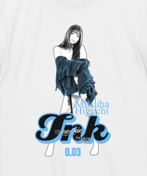 tシャツ 半袖 「THE nookie LOVE Mitsuha Higuchi」PORTRAIT TEE