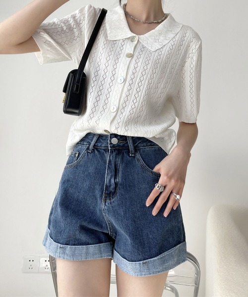 MAISON DE THERESE ジーンズ デニム デニムパンツ ハイウエストA