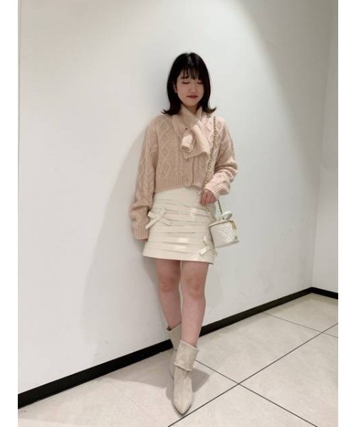 ニット セーター モヘヤシャギーケーブルセットニット レディース me&me couture ニット セーター モヘヤシャギーケーブルセット