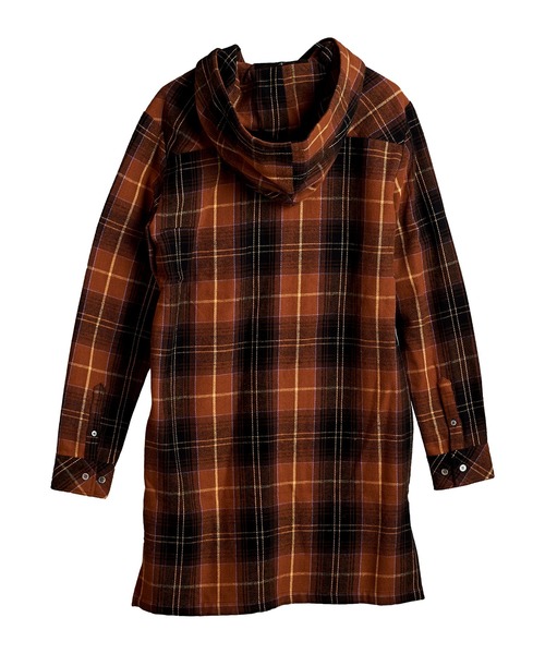 NO ID.（ノーアイディー） シャツ 「NO ID.」Check Hood Long Shirt