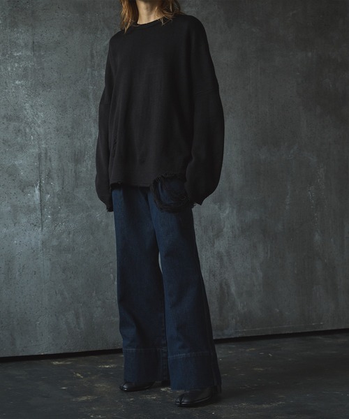なおさとページ CIASENSE ジーンズ Low-rise Stitch Straight Denim Pants