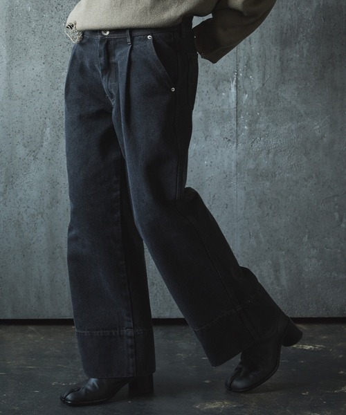 N.Sページ デニムパンツ NUMBER (N)INE ナンバーナイン 06SS ガンズ期 スタッズ ペンキ