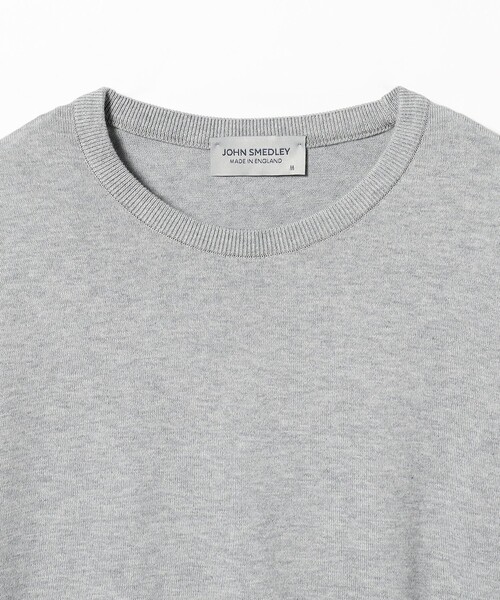 セーター ニット JOHN SMEDLEY / DAVID 30ゲージ コットン  クルーネックニット メンズの画像