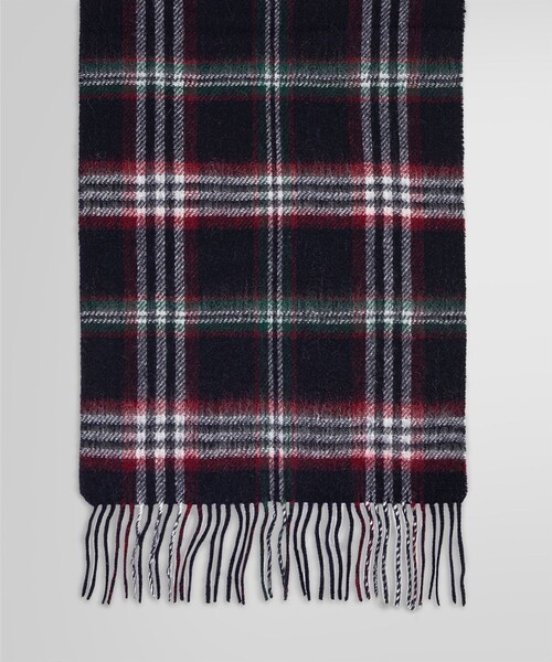 【美品】ブルックスブラザーズ　カシミヤ100% マフラー　チェック柄　UK製 BROOKS BROTHERS（ブルックスブラザーズ） マフラー カシミヤ タータン