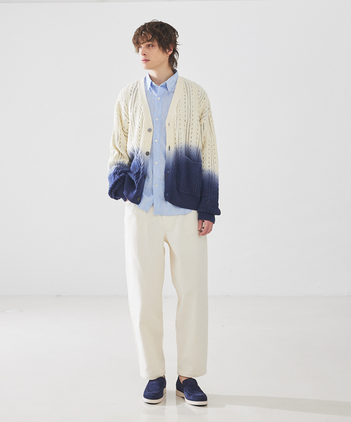 ABAHOUSE（アバハウス） シャツ 「リンクルストライプ」レギュラー