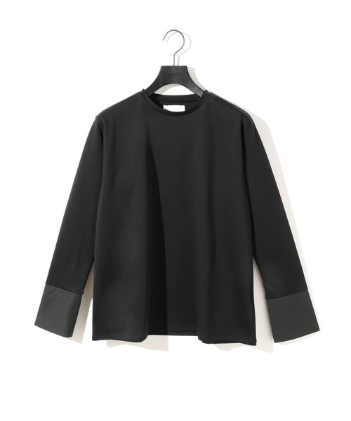 tシャツ MIDIUMISOLID for Ladies カフス切替プルオーバー レディース