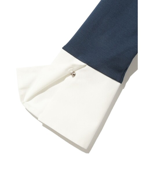 MIDIUMISOLID / ミディウミソリッド MIDIUMISOLID for Ladies カフス切替プルオーバー MIDIUMISOLID tシャツ for Ladies カフス切替プルオーバー