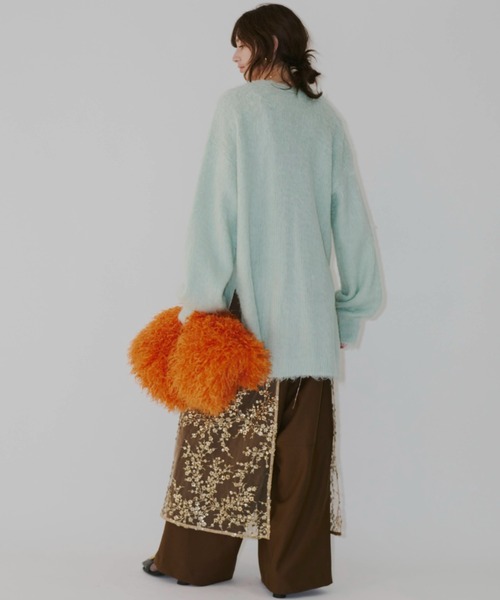 スカート Flower spangle wrap skirt/フラワースパンコールラップ  