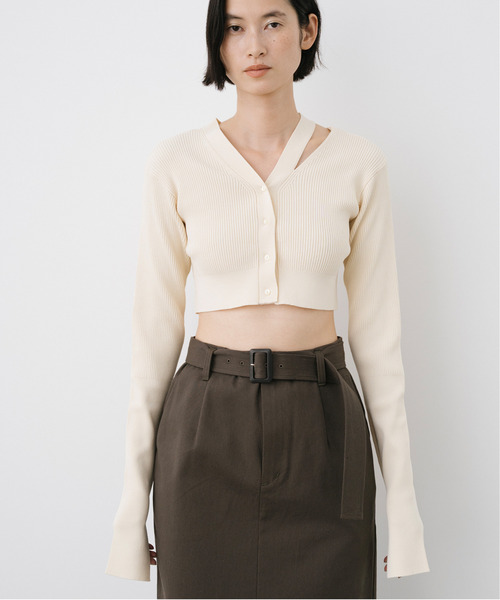 tシャツ Rib Cropped Tops レディース