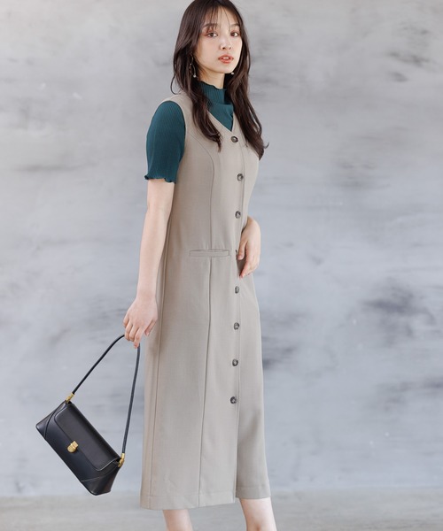 【未使用品】MOGA ノースリーブ プリーツ ドレスワンピース ハイネック ワンピース レディース プリーツ フレア 送料無料 個性的 夏 服 ロング