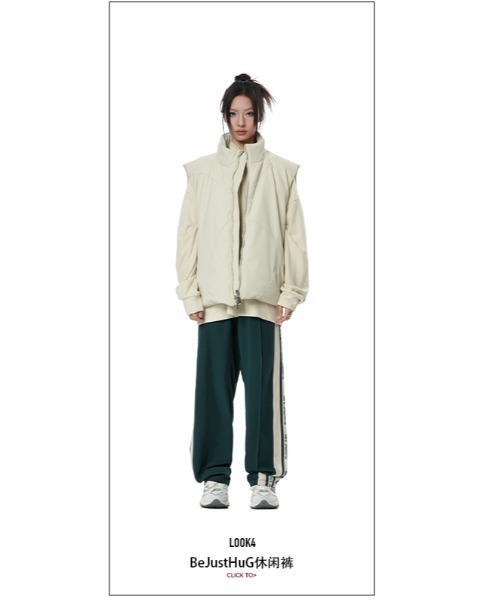 BJHG スウェットパンツ ジャージ 「BJHG」ルーズシルエット ロゴライン 