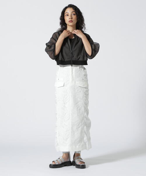 AULA AILAレーススカート SHEER LACE SKIRT — aulaaila
