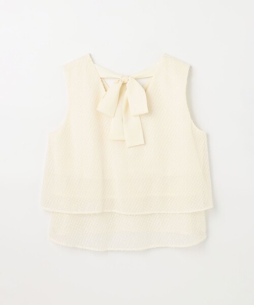 ブラウス シャツ シフォンカットジャガードトップ レディース GRACE CONTINENTAL ブラウス シャツ シフォンカットジャガード