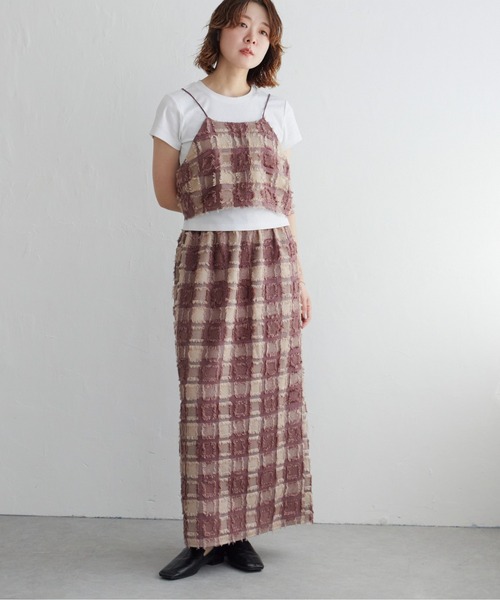 notch. スカート フリンジチェックスカート : ZOZOTOWN Yahoo!店