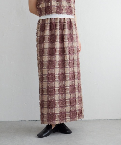 notch. スカート フリンジチェックスカート : ZOZOTOWN Yahoo!店