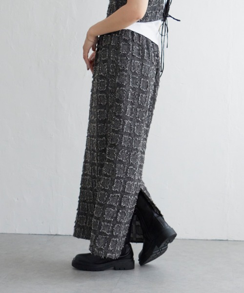 notch. スカート フリンジチェックスカート : ZOZOTOWN Yahoo!店