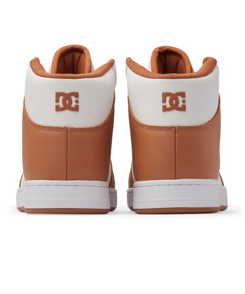 DC ハイカットスニーカー ホワイト/ブラウン DC SHOES（ディーシーシューズ） スニーカー MANTECA 4 HI/DCユニ