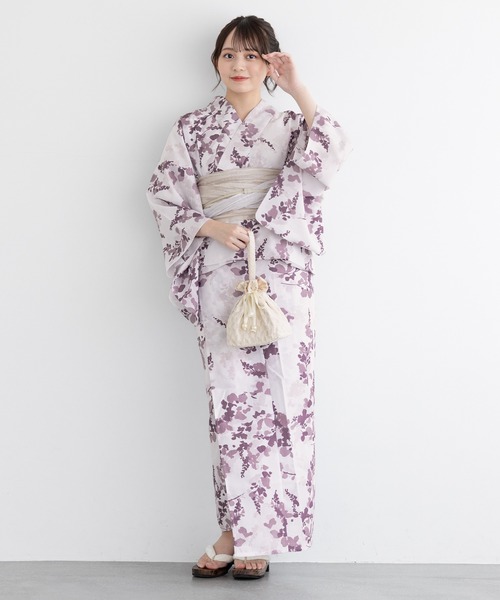 SOUBIEN（創美苑） 浴衣 floroセパレート浴衣3点セット （上着＋巻