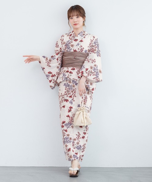 SOUBIEN（創美苑） 浴衣 floroセパレート浴衣3点セット （上着＋巻