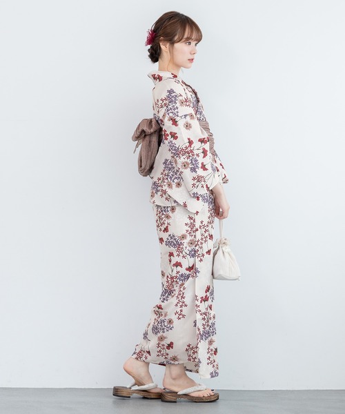 SOUBIEN（創美苑） 浴衣 floroセパレート浴衣3点セット （上着＋巻