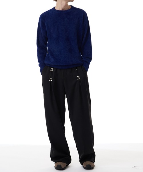 セーター ニット Crew Neck Simple Shaggy Knit/クルーネック シンプルシャギーニット メンズ レディース | ROOP TOKYO | 04
