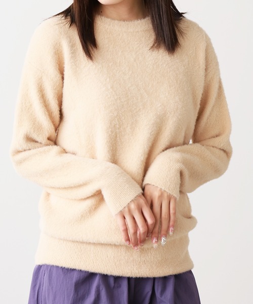 セーター ニット Crew Neck Simple Shaggy Knit/クルーネック シンプルシャギーニット メンズ レディース | ROOP TOKYO | 16