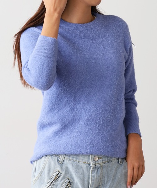 セーター ニット Crew Neck Simple Shaggy Knit/クルーネック シンプルシャギーニット メンズ レディース | ROOP TOKYO | 26