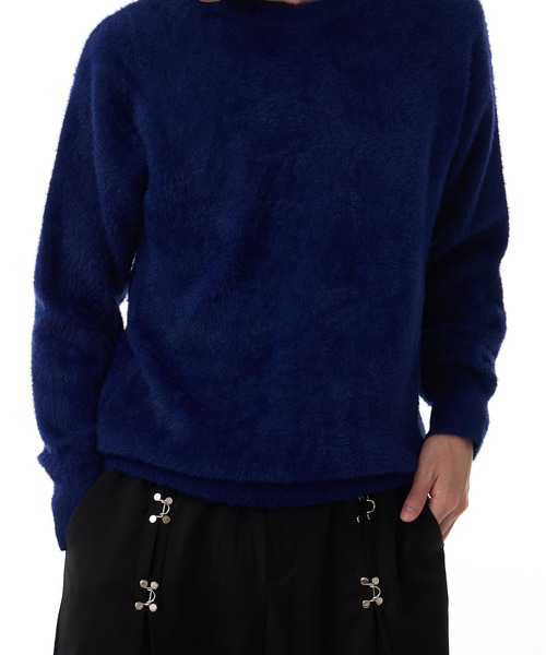 セーター ニット Crew Neck Simple Shaggy Knit/クルーネック シンプルシャギーニット メンズ レディース | ROOP TOKYO | 23