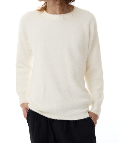 セーター ニット Crew Neck Simple Shaggy Knit/クルーネック シンプルシャギーニット メンズ レディース | ROOP TOKYO | 09