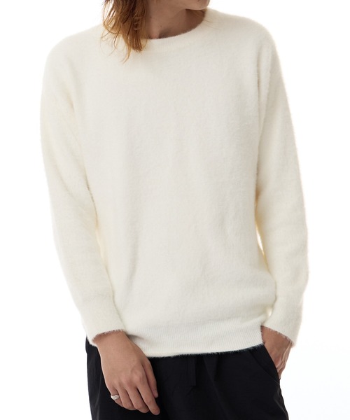 セーター ニット Crew Neck Simple Shaggy Knit/クルーネック シンプルシャギーニット メンズ レディース | ROOP TOKYO | 07