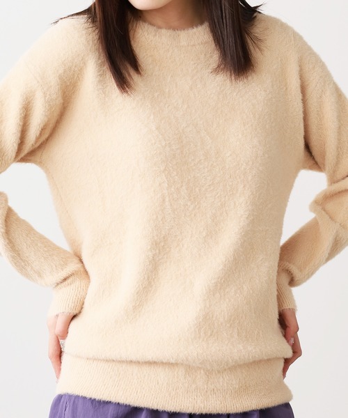 セーター ニット Crew Neck Simple Shaggy Knit/クルーネック シンプルシャギーニット メンズ レディース | ROOP TOKYO | 15