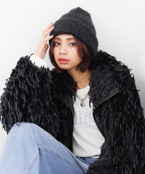 PAGEBOY（ページボーイ） ニット帽 ニットキャップ モヘアビーニー