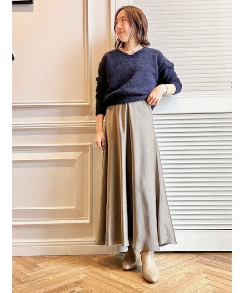 ☆R62146S☆ DRESSTERIOR ロングスカート DRESSTERIOR スカート サテンナロースカート : ZOZOTOWN Yahoo