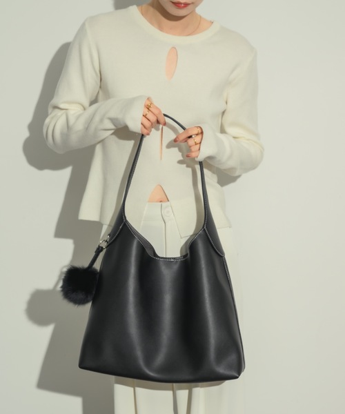 NEUNA（ヌナ） ハンドバッグ ステッチエコレザーバッグ : ZOZOTOWN