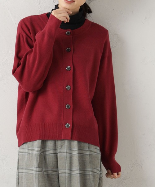 カーディガン COZYクルーニットカーデ レディース : ZOZOTOWN