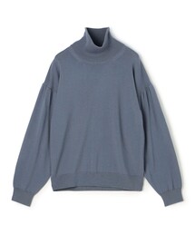 ボールジィ 長袖リブニット セーター ウール混 ライトブルー S Ballsey（ボールジィ） ニット セーター スーパーエクストラファイン