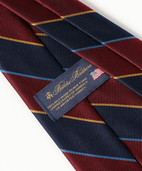 BEAMS F ネクタイ Brooks Brothers / レップストライプ