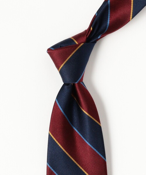 BEAMS F（ビームスF） ネクタイ Brooks Brothers / レップストライプ