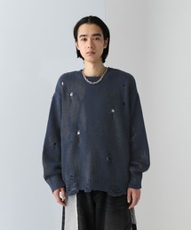 セーター ニット ハクプリントアブストラクトニット(HARE) メンズ｜ZOZOTOWN Yahoo!店