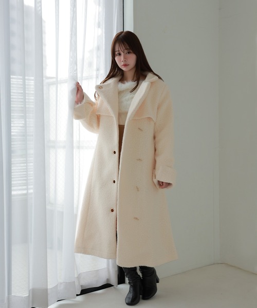 M DOLLY ステンカラーコート コート *M DOLLY original* 3way boucle