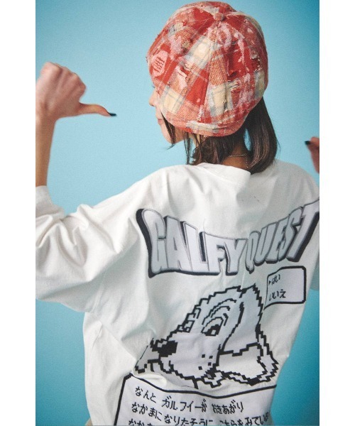 tシャツ A'GEM/9 × .kom 「GALFY/ガルフィー」ガルクエTee レディース メンズ GALFY tシャツ GALFY/ガルフィー/ガルクエTee メンズ レディース