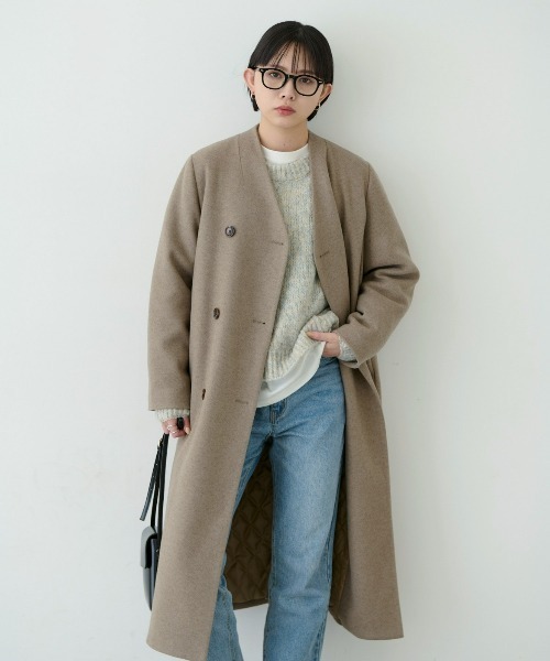 「Aunt Marie's」 コート FREE ベージュ レディース_画像2