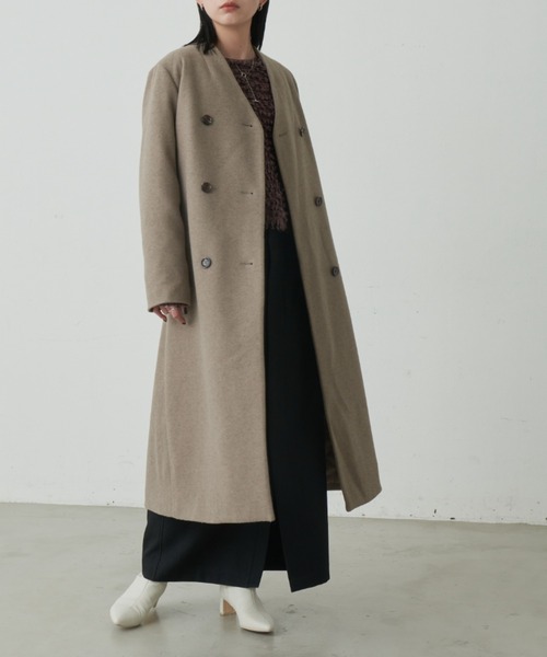 「Aunt Marie's」 コート FREE ベージュ レディース_画像4