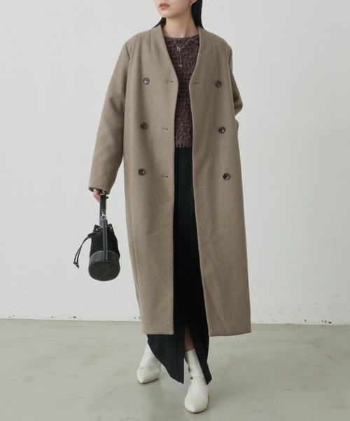 「Aunt Marie's」 コート FREE ベージュ レディース_画像6