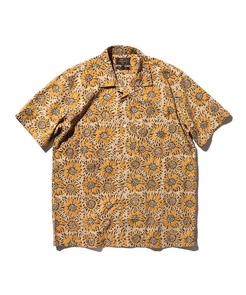 BEAMS PLUS オープンカラー シャツ BEAMS+ シャツ BEAMS PLUS / シャンブレー ミリタリー オープン