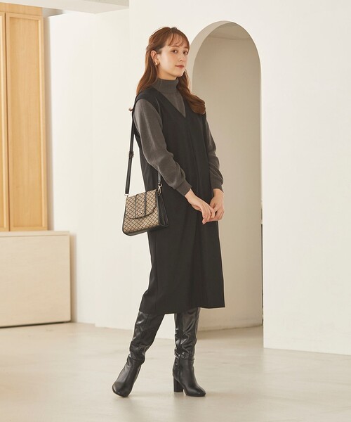 「Feroux」 タートルネックニット F ブラック レディース_画像5