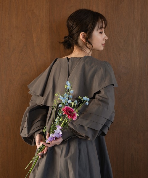 mideal（マイディール） チュニック volume sleeve tunic onepiece